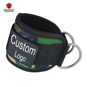 Correas de Tobillo para Gimnasio y Fitness con Anillo en D, Diseño Personalizado con Logotipo, para Protección en Entrenamientos de Piernas - Product Image 6
