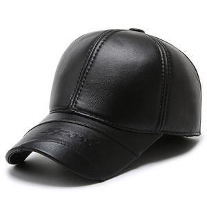 Gorra de Béisbol de Cuero para Hombre al por Mayor, Gorra de Invierno Original de Lana - Product Image 5