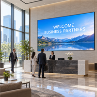 Écran publicitaire LED d'intérieur P2.5, 3840Hz, ultra fin et léger, panneau d'affichage LED pour hall d'entreprise