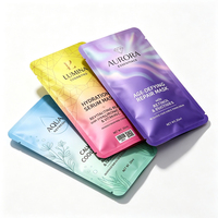 Sachet en feuille d'aluminium imprimé sur mesure en petite série pour masque facial, sérum hydratant, soins de la peau, 25 ml, sac en Mylar
