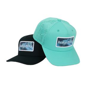 หมวกเบสบอลทรงสปอร์ตหรูหรา 5 แผง ขอบโค้ง ป้องกันน้ำ พร้อมโลโก้ PVC ยาง ปรับสายได้ เหมาะสำหรับทุกเพศ - Product Image 6