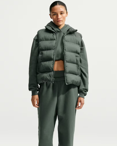 Sudadera con capucha extragrande para mujer, con hombros caídos, bolsillo canguro, color verde liso, estilo casual. - Product Image 2
