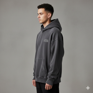 Fabricant de sweats à capuche zippés pour hommes, marque privée Ranzia Industry Factory, sweats à capuche en coton avec broderie effet vieilli, ensembles de survêtements. - Product Image 3