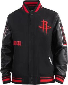 Chaqueta Varsity de Lana Premium con Mangas de Poliéster/Algodón, Transpirable, Bordado Personalizado Disponible, Se Aceptan Pedidos al por Mayor - Product Image 4