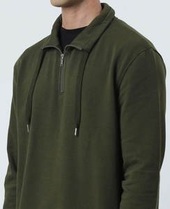 Sweatshirts en vrac pour hommes sweatshirts ras du cou personnalisés Pull pour hommes Sweat en coton respirant à manches longues Polaire épaisse - Product Image 4