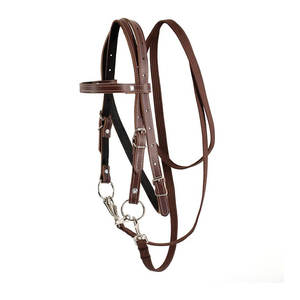 Brida de Cuero Resistente y Personalizable de Color Sólido para Caballo, Ajustable, Cómoda y Fuerte, de Primera Calidad para Equitación - Product Image 5