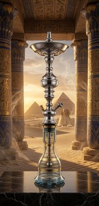 Offre de gros premium : Ensemble chicha égyptienne classique Mesri MES058 Argent - Product Image 4