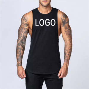 Camiseta sin mangas de algodón para hombre, informal, de verano, para gimnasio, entrenamiento físico, transpirable - Product Image 3