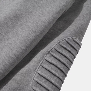 Men's <b>Top</b> Trending Fashionable Warm 100% Cotton Winter Loose Solid Color Hooded Sweatshirts High Quality Thick Hoodies - Product Image 4
