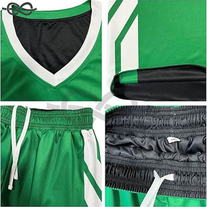 Camisetas de Baloncesto Personalizadas para Hombre, Nombre, Número, Patrón, Logotipo Bordado, Diseño Retro, para Entrenamiento, Juego en Equipo o Individual - Product Image 5