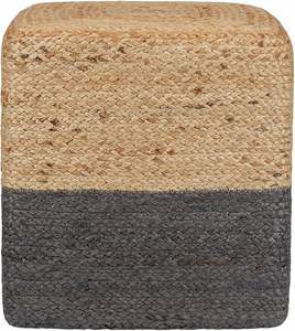 Puf Redondo de Yute Hecho a Mano, Reposapiés Plegable Rústico y Acogedor para Dormitorio, Cocina, Hotel, Apartamento, Casa de Campo, Villa - Product Image 4