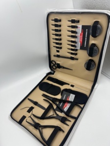 Kit Profesional de Herramientas para Extensiones de Cabello con Micro Anillas, Color Negro Mate, Alicates de Acero Inoxidable de Grado Quirúrgico, Cuentas, Hilos de Nailon - Product Image 4