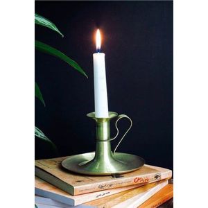 Chandelier classique en laiton – Support de bougie conique en métal portatif pour décoration rustique et événements – Plateau à bougies en gros - Product Image 1