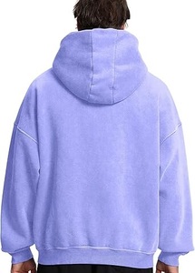 High Quality Fashionable Man Acid Wash Zip up Hoodies Cotton Blended With Your Logo Acid Wash Hoodies As Custom Demand Wholesale - Product Image 2