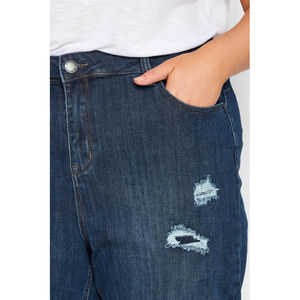 Jeans Casuales de Corte Regular para Mujer, Personalizables, de Primera Calidad, Cuello Alto, Lavados, de Mezclilla, Secado Rápido, Transpirables, Precio Económico, Exportados - Product Image 3
