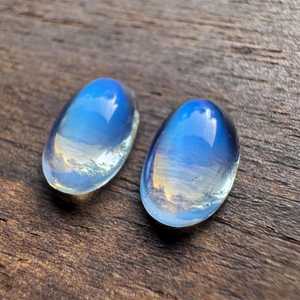 Piedra de Luna Azul Natural, Cristal Curativo, Gema Pulida para Joyería, Piedra Energética Reiki - Product Image 4