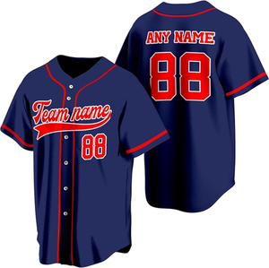 Ensemble de maillots de baseball personnalisés pour hommes, tissu respirant haute performance, impression par sublimation, design personnalisé de haute qualité - Product Image 1