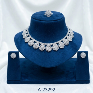 Conjunto de Joyería para Mujer Estilo Indio de Coral Plateado Imitación Plata de MOLL JEWELLERS, Certificado por Terceros, Lo Más Vendido de 2024 - Product Image 2