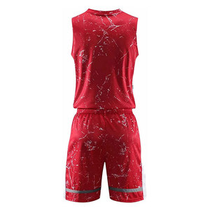 Nouveau design de maillot de basket-ball, uniforme d'équipe personnalisé confortable, séchage rapide, évacuation de l'humidité, vêtements de sport sans manches, directement pour hommes - Product Image 3