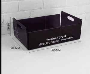 Plateau organisateur en acrylique contemporain Design chic pour des solutions de rangement efficaces pour la maison et le bureau - Product Image 5