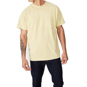 2025 camiseta cuadrada de algodón 100% personalizada para hombre 300 Gsm peso pesado Verano de gran tamaño recortado diseño liso tela de punto - Product Image 1