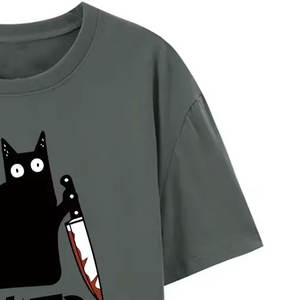 T-shirts pour hommes en coton 100% imprimé de qualité supérieure, 220g, respirants, à motifs graphiques, tissu doux de qualité supérieure, vêtements décontractés urbains - Product Image 3