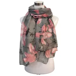 定制印花棉围巾围巾女士披肩最佳品质和冬季披肩设计师优质围巾