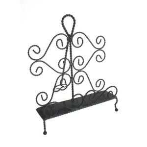 Support de livre de recettes en métal torsadé noir pour la maison, la cuisine, les hôtels, les restaurants, support de menu - Product Image 1