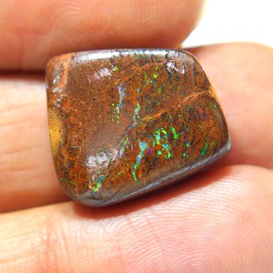 Opale de Boulder Naturelle d'Australie, Cabochon, Pierre Précieuse à Flash Multicolore, Opale Libre pour la Fabrication de Bijoux - Product Image 2
