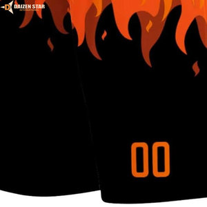 Custom Sublimated V-Neck Basketball Jersey Sleeveless Polyester Moisture Wicking Team Name Elastic Waist Athletic Fit Unisex - Product Image 3