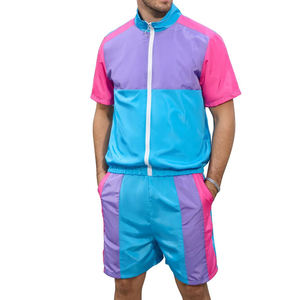 Conjunto Corto Cortavientos Unisex 2026 con Estampado de Patchwork, Ecológico, de Secado Rápido, Transpirable, con Color Personalizado, Impresión Digital y Bordado - Product Image 5