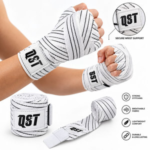 Vendas de algodón personalizadas para boxeo, muay thai, MMA, entrenamiento de boxeo, protección de muñeca, vendas para manos - Product Image 6