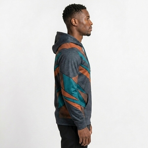 Sweat à capuche personnalisé pour homme, sublimation, streetwear moderne, conçu avec un tissu léger, impression intégrale. - Product Image 3