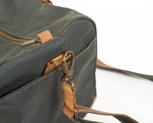 Sac de voyage en cuir et toile tendance, fermeture éclair, logo personnalisé, fournisseur exportateur, étanche LCTB-0093 - Product Image 4