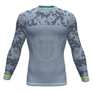 Protector de erupción de diseño personalizado para hombre para entrenamiento de gimnasio al aire libre MMA BJJ Grappling Jiu Jitsu entrenamiento sublimado Jiu Jitsu Fitness Wear - Product Image 1