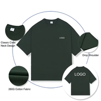 T-shirt vintage streetwear surdimensionné en coton 100 % délavé à l'acide, tendance 2026, écologique, avec impression de logo personnalisé et broderie