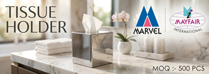 Porte-mouchoirs en acier inoxydable - Écologique et facile à remplir, design moderne pour la maison et les bars - Product Image 2