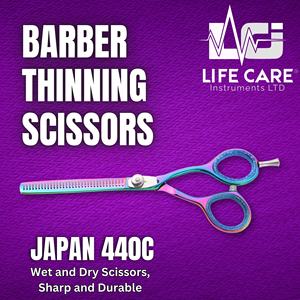 Ensemble de ciseaux de coiffure professionnels multicolores avec vis réglable, ciseaux de coiffure en acier inoxydable japonais - Product Image 3