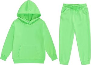 ชุดวอร์มเด็กแฟชั่นฤดูหนาว เสื้อฮู้ด กางเกงจ็อกเกอร์ ชุดกีฬาเด็กผู้ชาย/ผู้หญิง ผ้าฟลีซอุ่น ผ้าคอร์ดูรอย 100% ผ้าฝ้าย รับสั่งทำ - Product Image 2