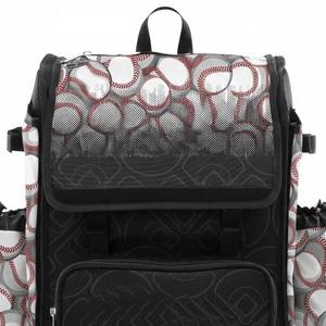 Sac de sport de baseball en gros avec compartiment pour casque, pochettes pour bâtons, rangement pour chaussures et sangles rembourrées pour joueurs - Product Image 5