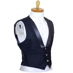 Men's Handmade <b>Wool</b> Prince Charlie <b>Waistcoat</b> Scottish Kilt Vest Custom Handmade Traditional Outfit - Product Image 1