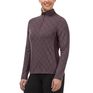 Haut de sport équestre décontracté pour femme à manches longues, en tissu léger et respirant, idéal pour l'équitation et le quotidien - Product Image 1