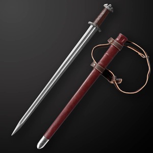 ดาบอัศวินเทมพลาร์ยุคกลางพร้อมปลอกดาบสำหรับตั้งโชว์และคอสเพลย์ - Product Image 1