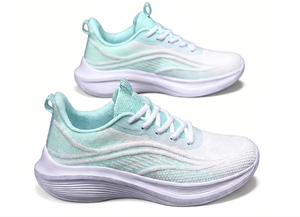 Zapatillas Deportivas de Punto con Cordones y Punta Redonda, con Malla de Goma, para Viajes, Deportes al Aire Libre, Resistentes a Pinchazos, de Seguridad, Casuales para el Trabajo - Product Image 2