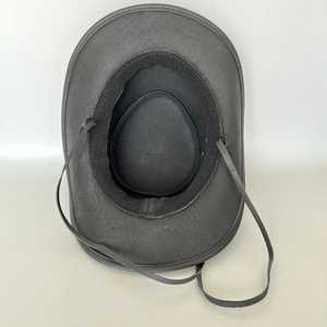 Chapeau de cowboy western unisexe en cuir avec bande à conchos, réglable pour adultes, pour le printemps, l'automne et les activités de plein air - Product Image 4