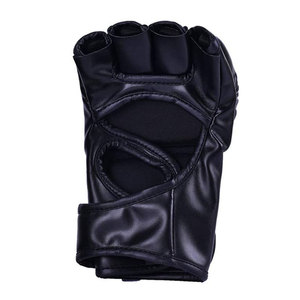 Gants de boxe en cuir PU respirants et légers à demi-doigts avec sangles de poignet pour l'entraînement MMA - Product Image 2