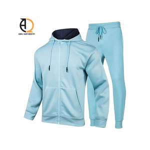 Vêtements de sport tendance pour l'entraînement et le jogging : Veste coupe-vent et pantalon de survêtement zippés, avec logo personnalisé, en nylon, style survêtement. - Product Image 3