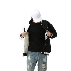 Proveedor Mayorista de Chaquetas de Moda con Servicio de Corte y Confección, MOQ Bajo, Bordado de Parches Personalizados, Chaqueta Universitaria, Chaqueta Bomber con Botones a Presión - Product Image 2