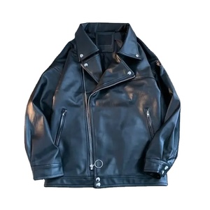 Chaqueta de cuero genuino de edición limitada para hombre, talla estadounidense, cuero de cordero con bordado de diamantes, la mejor moda de alta calidad - Product Image 4