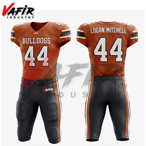 Uniforme de Fútbol Americano Cómodo y Transpirable, Sublimado Personalizado, Material de Spandex/Poliéster, Secado Rápido, Cuello en V, Elástico - Product Image 4